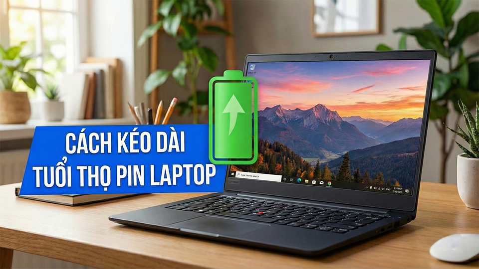 Dùng laptop nên biết đến 5 mẹo tăng tuổi thọ pin này